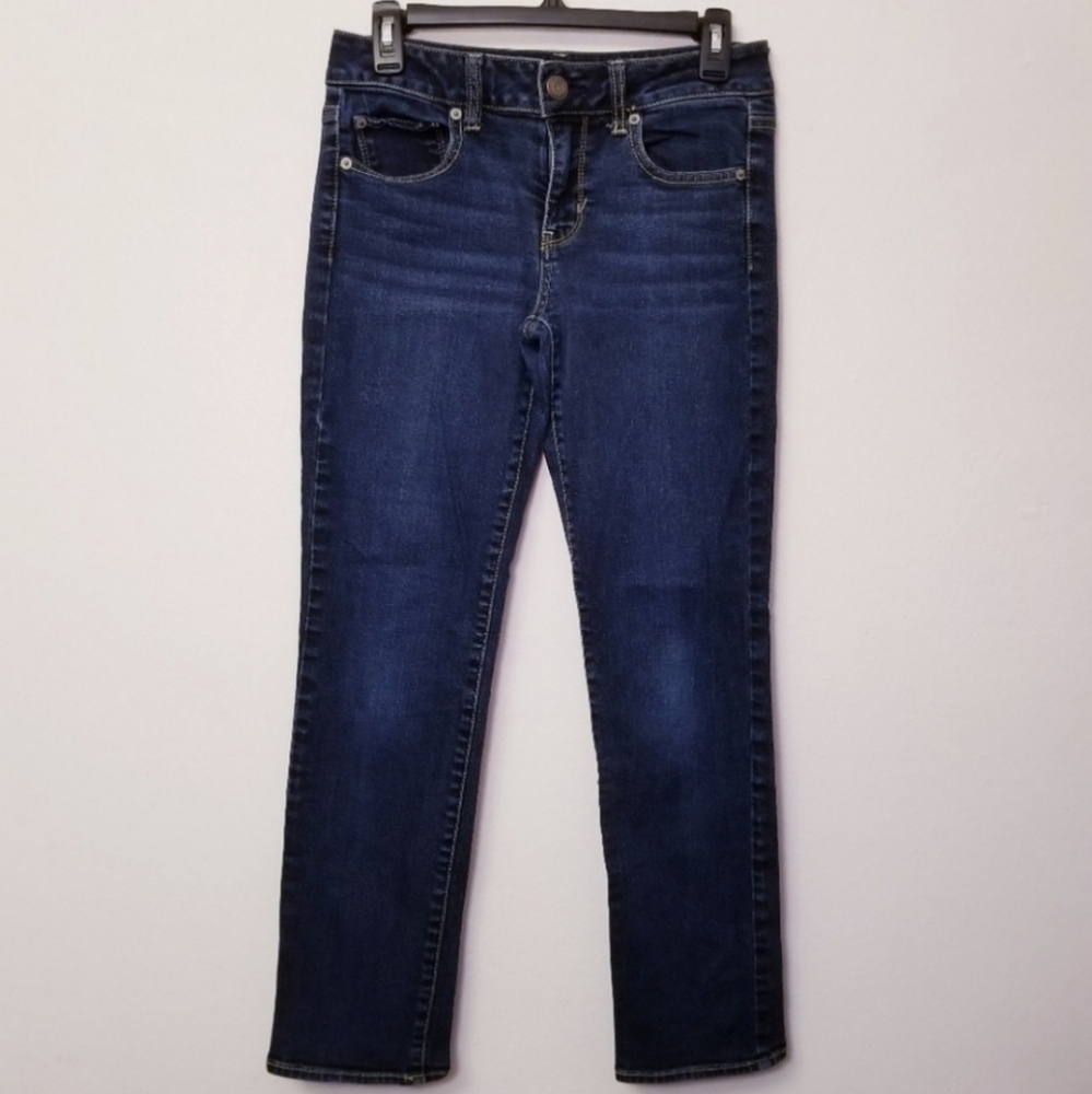 American Eagle Size 4 Straight Blue Jeans